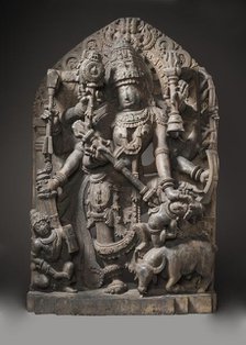 Durga Slaying the Buffalo Demon, 13th century. Creator: Unknown.