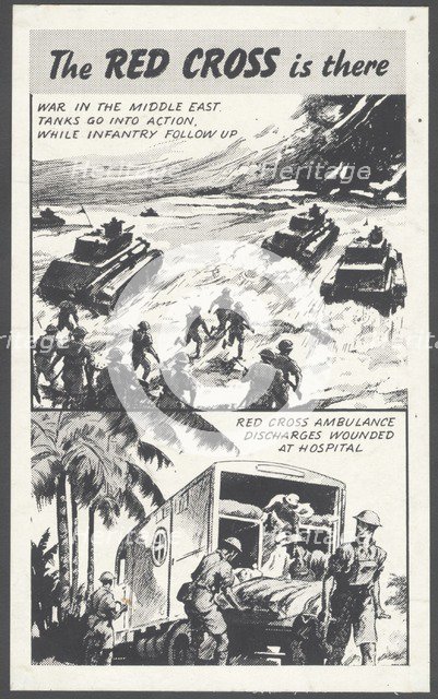 The Red Cross wartime advertisement, 1940s . Artist: Wilfred Fryer