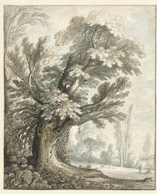 Landscape with a Tall Tree, 1634. Creator: Maerten de Cock.