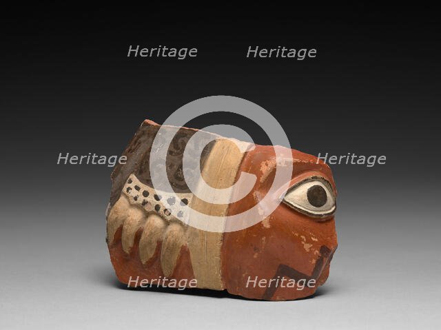 Head Fragment from a Large Ceremonial Jar, A.D. 700/800. Creator: Unknown.