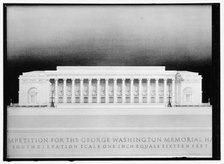 Washington Memorial - drawings, between 1914 and 1917. Creator: Harris & Ewing.