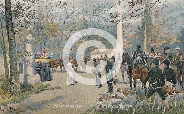 'The Meeting of Napoleon and Pius VII at Fontainebleau', 1813, (1896). Artist: Unknown.