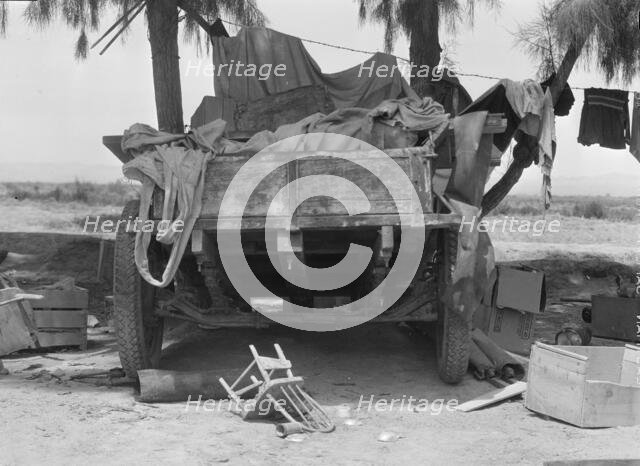 Stranded in southern California,, 1936. Creator: Dorothea Lange.