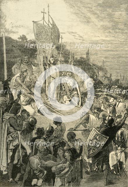 'Peter the Hermit Preaching the First Crusade', (1095-1099), 1890.   Creator: Unknown.