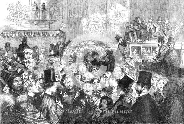 The Peace Illuminations - A Street Scene - drawn by George Thomas, 1856.  Creator: Unknown.