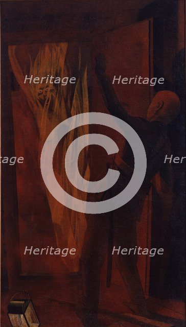 Self-immolation of a member of the terrorist organization People’s Will, 1928. Artist: Chupyatov, Leonid Terentievich (1890-1941)