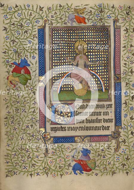 Christ in Majesty; Book of Hours, about 1410. Creator: Unknown.