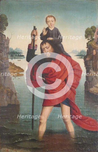 Saint Christopher and the Infant Christ, After 1485. Creator: Unknown.