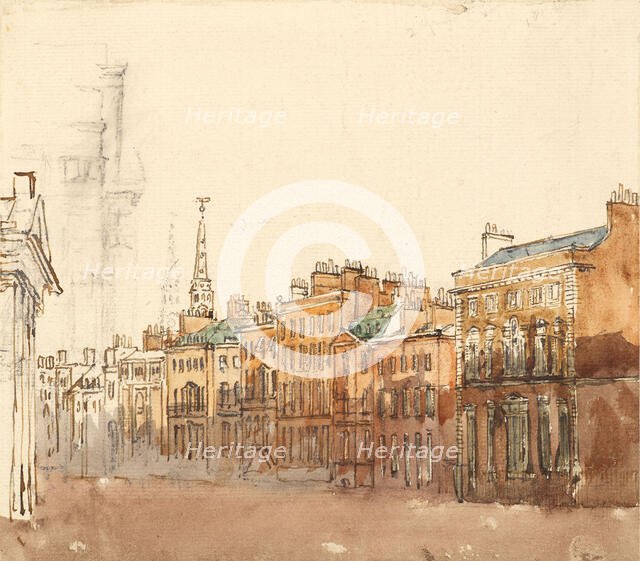 Study of a Street, c1840s. Creator: David Cox the Elder.