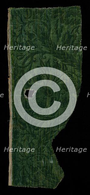 Fragment of Wool Velvet, 16th century. Creator: Unknown.