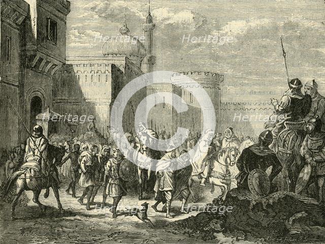 'The Saracens Leaving Narbonne, Restored to the Franks', (737AD), 1890.   Creator: Unknown.