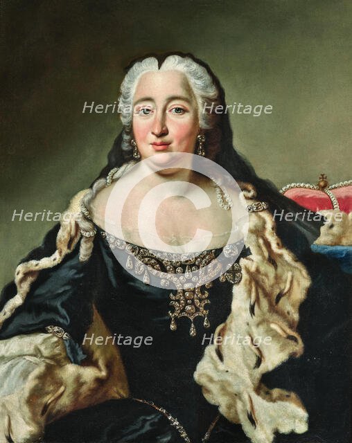 Maria Anna of Neuburg (1693-1751), Countess Palatine of Neuburg and Duchess of Bavaria... Creator: Desmarées, George (1697-1776).