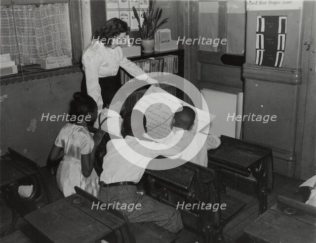 Room set up and remedial activities, P.S. 10, 1941. Creator: Blitzstein.