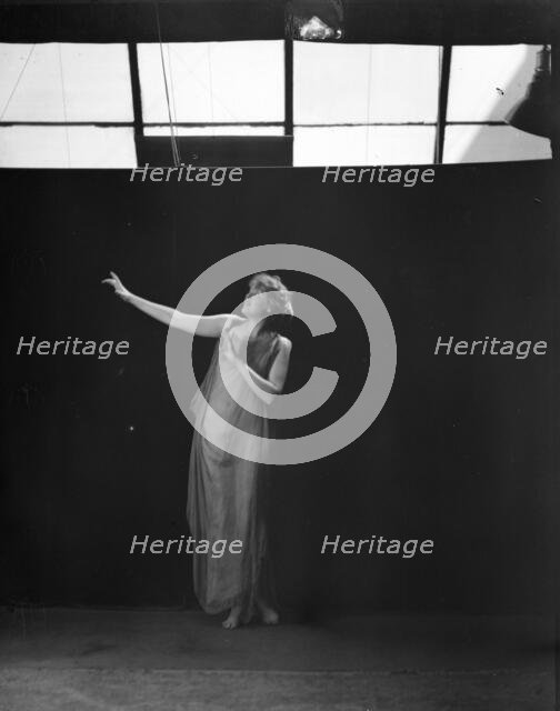 Unidentified dancer, possibly an Elizabeth Duncan dancer, between 1911 and 1942. Creator: Arnold Genthe.