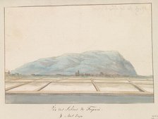 View of the salt pans of Trapani, 1778. Creator: Louis Ducros.