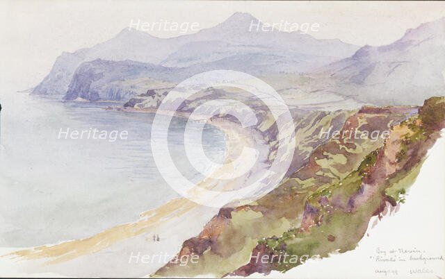 Bay at Nevin, Wales, 1899. Creator: George Elbert Burr.