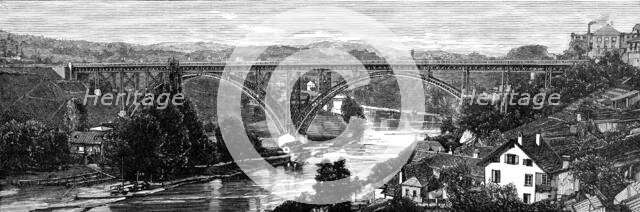 New bridge over the Aar, at Berne, Switzerland, 1883. Creator: Unknown.