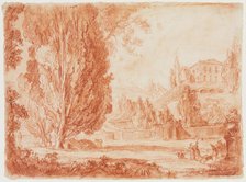Park Scene, c.between 1770 and 1774. Creator: Unknown French; After Jean Simon Berthélemy French, 1743-1811.