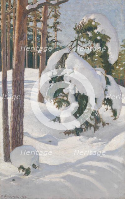 Winter Landscape, 1904. Creator: Vaino Blomstedt.