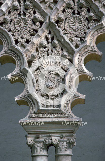Decoration in the court of the maidens in the Alcazar, 14th century. Artist: Unknown