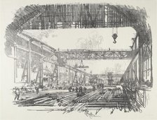 Steel Bars for Shells, 1916. Creator: Joseph Pennell.