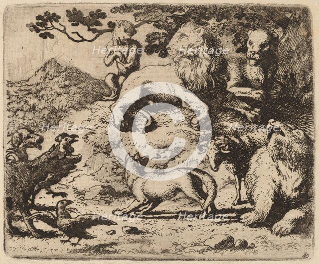 Reynard's Enemies are Dismayed, probably c. 1645/1656. Creator: Allart van Everdingen.