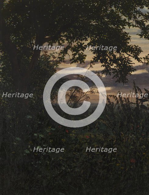 Landscape at Sunset, 1865. Creator: Leon Bonvin.