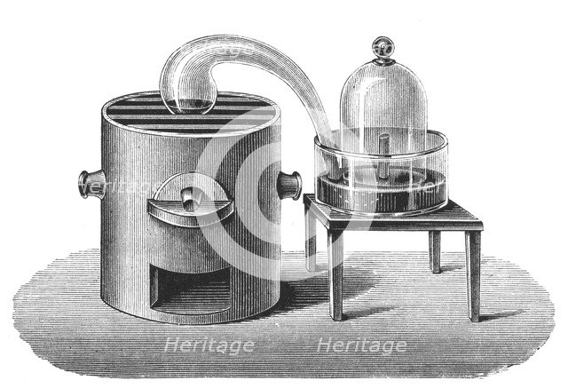 Lavoisier's investigation of the existence of oxygen in the air, late 18th century, (1894). Artist: Unknown