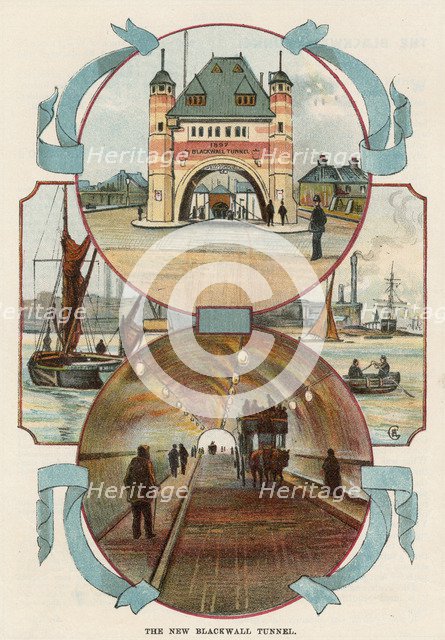 Blackwall Tunnel, London, c1900. Artist: Unknown