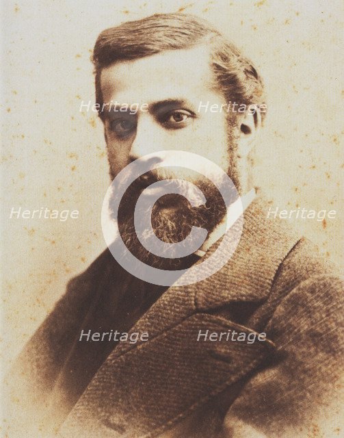 Portrait of Antoni Gaudí. Artist: Deglaire, Pablo Audouard (1856-1919)