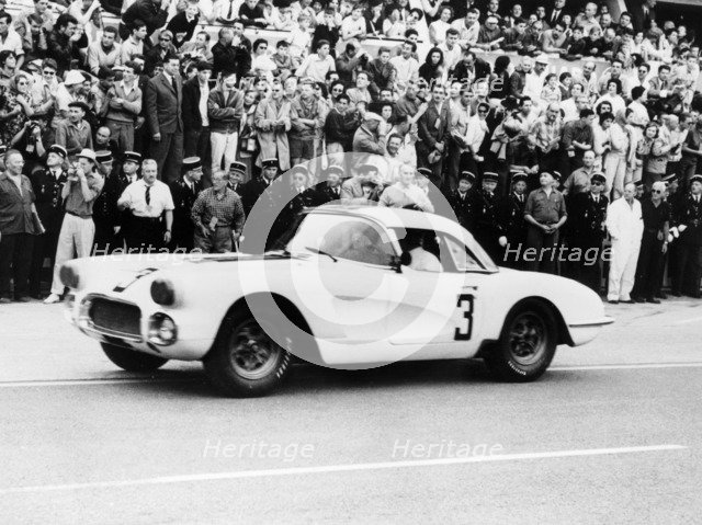 Chevrolet Corvette, Le Mans, France, 1960. Artist: Unknown