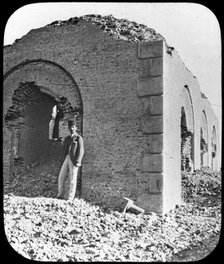 The ruins of the Mahdi's tomb in Omdurman, Sudan, c1898. Artist: Newton & Co