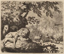 Reynard in Council with the Lion and Lioness, probably c. 1645/1656. Creator: Allart van Everdingen.