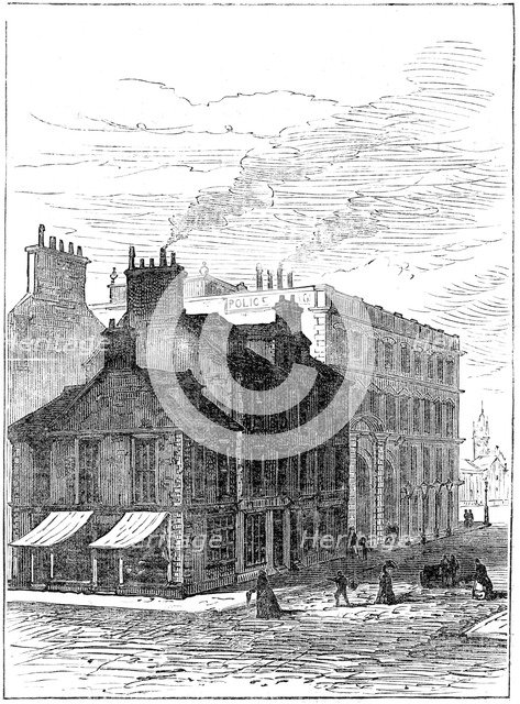 Birthplace of James Watt shortly before it was demolished, 1887. Artist: Unknown