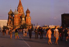 St. Basils in Evening light, Red Square,  Moscow , c1970s. Artist: CM Dixon.
