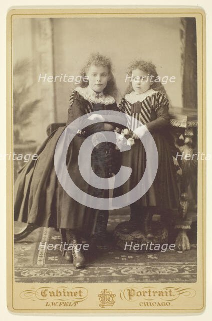Untitled (Two Sisters), 1870/90. Creator: L. W. Felt.