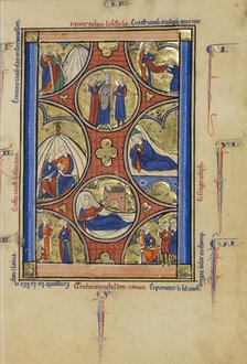 Scenes from the Lives of Jacob and Joseph; Wenceslaus Psalter, about 1250-1260. Creator: Unknown.