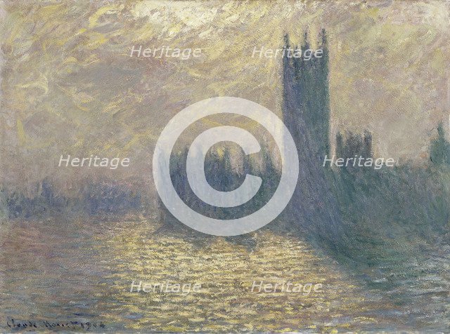 Houses of Parliament, Stormy Sky, 1904.