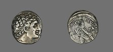 Tetradrachm (Coin) Portraying King Ptolemy of Cyprus, 65-64 BCE. Creator: Unknown.