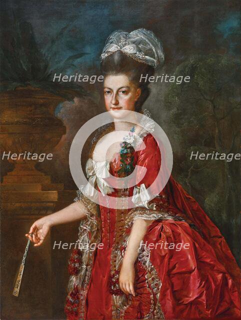 Portrait of Archduchess Maria Christina of Austria (1742-1798), Duchess of Teschen, 1778. Creator: Weikert; Georg (1745-1799).