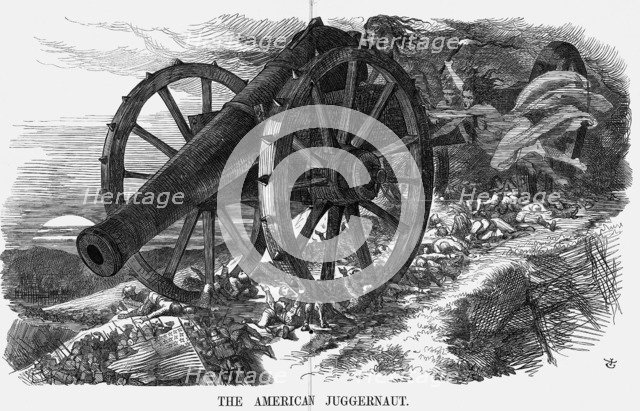 The American Juggernaut', 1864. Artist: John Tenniel
