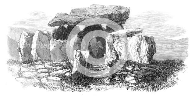 Prehistoric Remains in Jersey: the Pocquelaye Cromlech, 1870. Creator: Unknown.