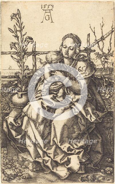 The Virgin Seated, 1553. Creator: Heinrich Aldegrever.