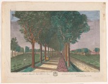 View of a avenue in the vicinity of the Dammtor in Hamburg, 1783. Creator: Anon.