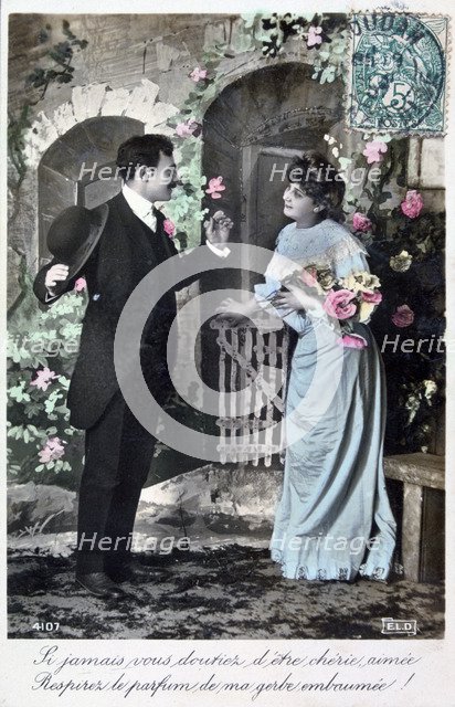 French romantic postcard, c1900. Artist: Unknown