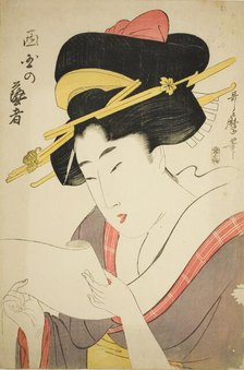 Geisha of the West District, Japan, n.d. Creator: Kitagawa Utamaro.