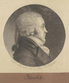 Brooks, 1797. Creator: Charles Balthazar Julien Févret de Saint-Mémin.