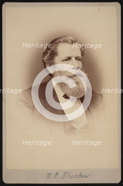 Portrait of Thomas Clarke Theaker (1812-1883), Between 1876 and 1880. Creator: Samuel Montague Fassett.