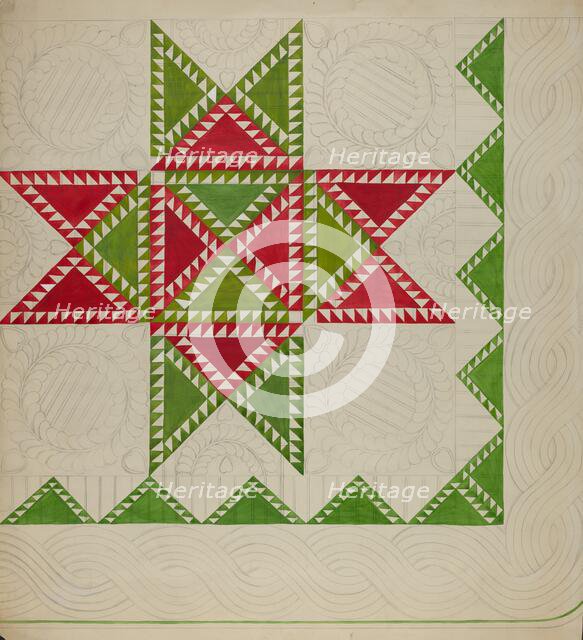 Patchwork Quilt, c. 1936. Creator: Katherine Hastings.