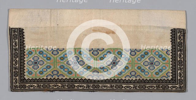 Trouser Band, China, Qing dynasty (1644-1911), 1875/1900. Creator: Unknown.